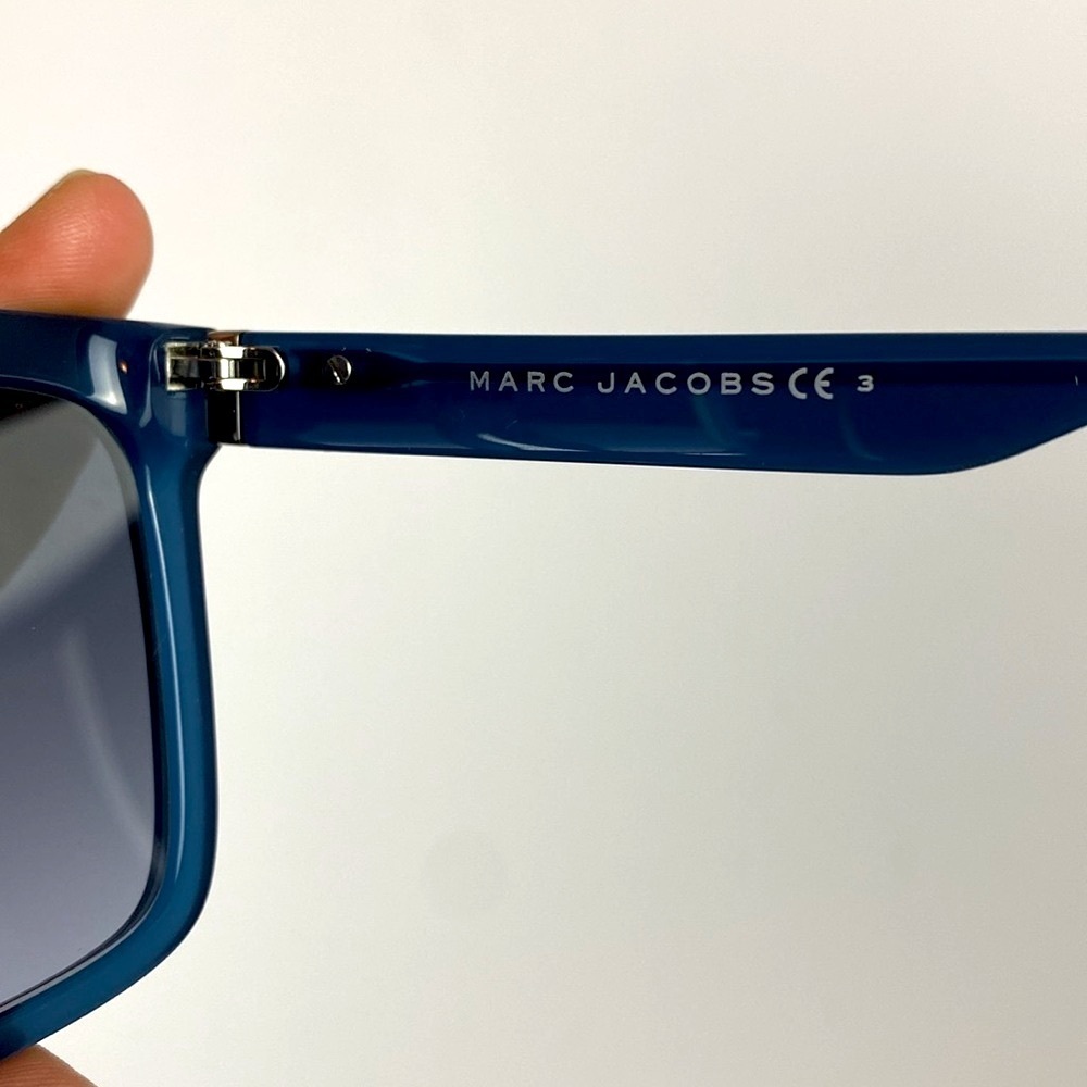 Marc Jacobs Sunglasses Full Rim Blue Rectangular Frame - Picture 9 of 13